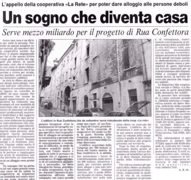 Acquisto e ristrutturazione di un edificio
